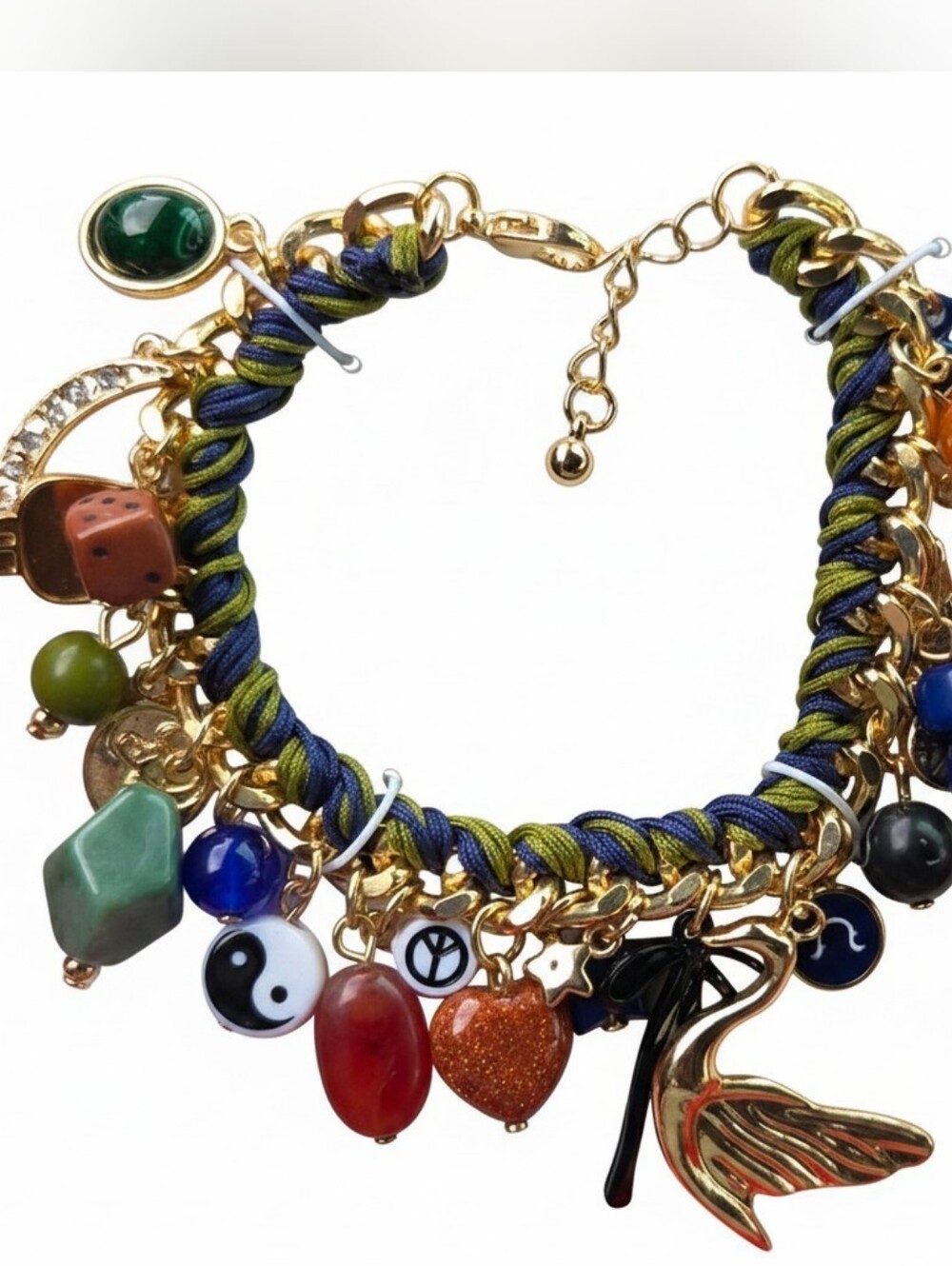 💛▪️Atterri ▪️| Artisan Boho Charm Bracelet ~ Gold Tone